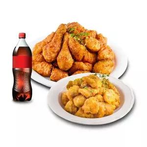 (호식이두마리) (커플SET)간장치킨+똥집미니튀김(조미소금)+콜라500ml