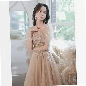 이브닝 롱 드레스 파티 고급스러운 원피스 연회복 성인식 연주회 우아한 정장