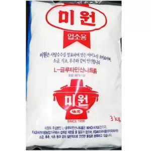 대상 업소용 미원 3kg 식당용 식자재 대용량 업소용