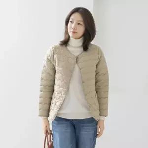엄마옷 마담4060 자켓 데일리 여성 따뜻물결누빔패딩-YD000155-
