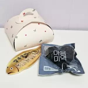 하트미역1개+잡곡굴비1개_1세트(복주머니상자_핑크) 추석 한가위 명절 새해 설 선물 어린이집 생일 선물 답례품 유치