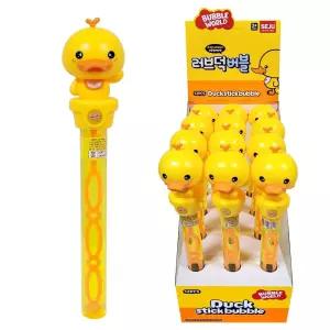 비눗방울 오리 스틱 버블 어린이 동물 버블건 알럽덕 막대 12개