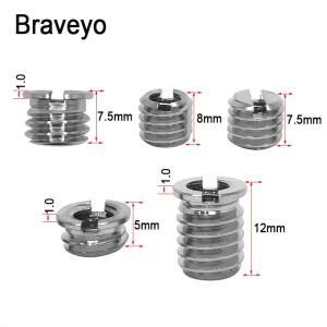 범용 카메라 나사 변환 너트 삼각대 모노포드 볼헤드 마운트 Dslr용 액세서리 M6 1/4-3/8 10 개/로트
