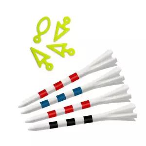 KN411 눈금티 7cm 20개 꽂이 5개 세트 플라스틱 골프티 티꽂이