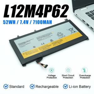 새로운 L12M4P62 52Wh 레노버 노트북 배터리 IdeaPad U430 터치 7.4V 7100mAh