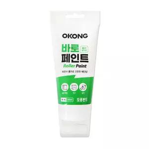 오공 바로 페인트 백색 200ml 셀프인테리어 벽지 가구 롤러일체형