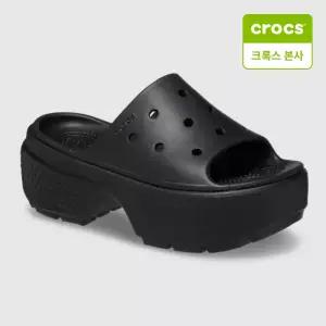 [크록스 본사] 스톰프 슬라이드 블랙 209346-001