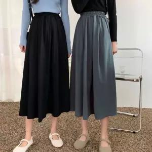 [하프클럽/]LD 밴딩 스커트 긴치마 캐주얼 하객룩 에이라인