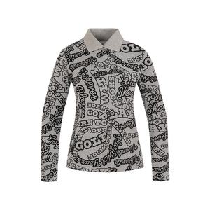 까스텔바작 여성 하이넥 프린팅 긴팔 티셔츠_BGDWTL703MY