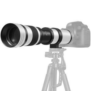 420-800mm F8.3-F16 수동 줌 슈퍼 망원 렌즈 니콘 캐논 후지 올림푸스 카메라용 T 마운트 링 포함