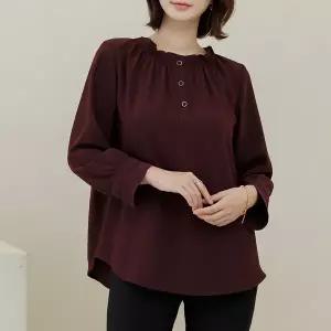 [하프클럽/](~88size)셔링반오픈블라우스 TBD4141