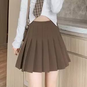 여자 으 대학생 가을 캠퍼스 룩 주름 플레 팬츠예쁜