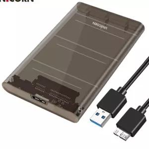 유니콘 HD-7000G 2.5인치 하드케이스 USB3.1 A타입 t-WCA05A0 외장HDD 무전원하드