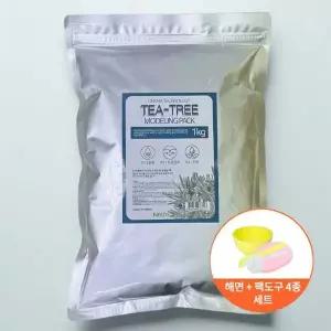 티트리 모델링팩 1kg 니즈네이처 더마테크 팩도구 4종 포함