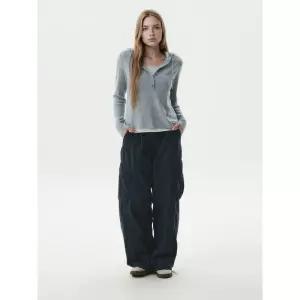 후아유 Wide Cotton Nylon Cargo Pants F WHTAG3821F