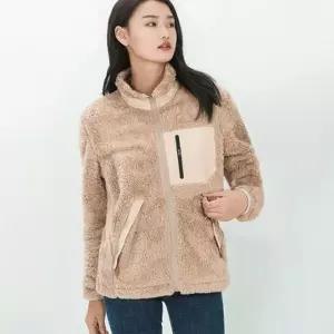 남여공용 편안한 데일리 후리스 포켓 하이넥 점퍼 방한아우터의류 겨울아우터 패션털자켓 Bf-1D0D2