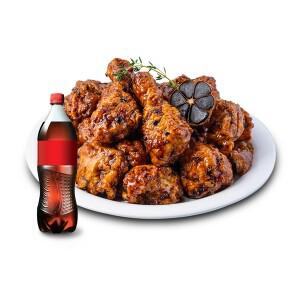(호식이두마리) 딥블랙갈릭치킨+콜라500ml