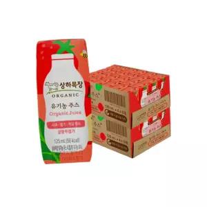 상하 유기농주스 사과딸기케일 125ml 48팩