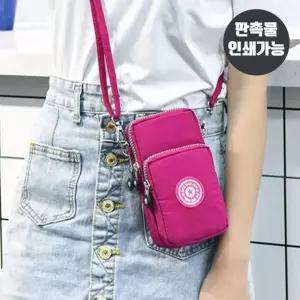 휴대폰파우치 스마트폰가방 크로스백 9색 1개 핸드백