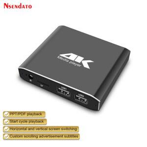 네트워크플레이어 4K 265 광고용 플레이어 1080P TF USB 미니 미디어 비디오 디스크 카드 HDD HD MP4 드라이브 SD