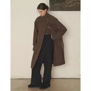 [위시드]부클 하이넥 스트랩 울 코트 WIBDCT012_P378324754