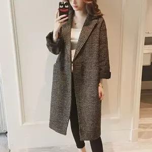 [옷자락]미니멀 [HH-B90] 데일리 클래식 체크 코트 1컬러 옷자락 데일리