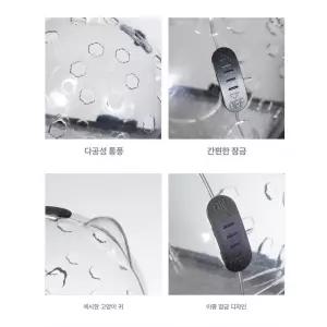 투명 물림방지 헬멧 머리 헤드기어 넥카라 고양이발톱