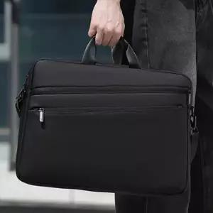 (색상 블랙)멀티포켓 토트백 숄더백 직장인 출퇴근 사무용 데일리 브리프케이스 남성 비즈니스 서류가방