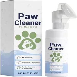 브러시 거품 PH-밸런스 클렌저가 포함된 강아지 발 클리너 150ml 소형 중형 대형 반려묘 고양이 그루밍