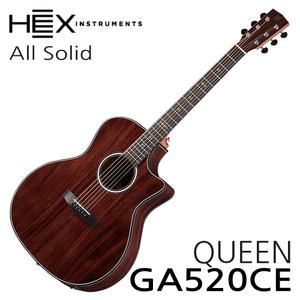 HEX QUEEN GA520CE 헥스 올솔리드 EQ장착 어쿠스틱 기타 / GA-520CE