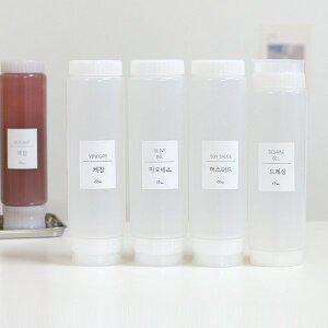 [라이프스토리]에레스 거꾸로 소스통5P+네임스티커24개 소스 케찹병
