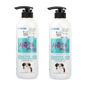 포켄스 포비스 시츄  전용 샴푸&린스 550ml,2개