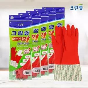 [너만아는잡화점]크린랩 기모 고무장갑 x 5켤레 / 겨울 방한 세차 김장