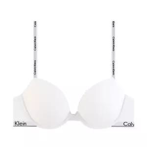 캘빈클라인 언더웨어 CK 여성 모던 코튼 데미 브라 QF7936 WHITE
