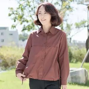 엄마옷 조이마담 T51077 스트링 핀턱 남방 셔츠블라우스 중년여성의류