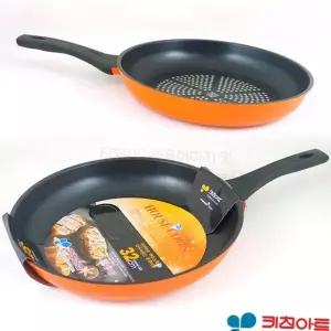 32cm 후라이팬 볶음용 대형 인덕션 주방 후라이팬 코팅 유선형 손잡이 높은 조리 전도 음식 도구