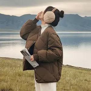 다이아 퀼팅 폭닥 웰론 패딩 3col (11257358A)