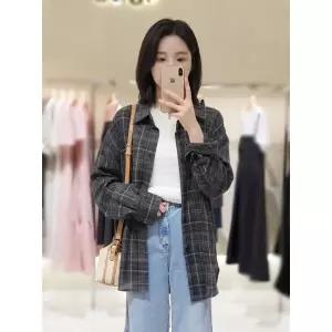 [롯데백화점]SOUP 여름여성 체크셔츠  SC7LS60