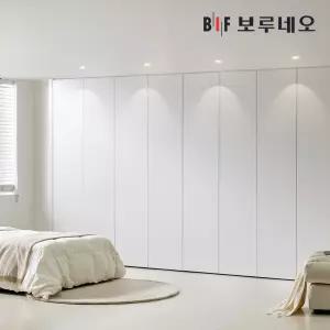 보루네오 PET 나비드 무몰딩 여닫이 붙박이장 30cm E0등급