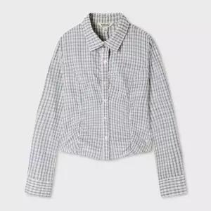 [롯데백화점]후아유 [여성] Slim Fit Check Blouse WHBLG4991F