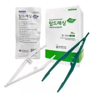 메디탑 일회용 탑 드레싱 키트 멸균 핀셋 1 개 TDK 포셉 집게
