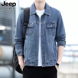 JEEP SPIRIT 남성 봄가을 데님 자켓 캐주얼 루즈핏 빅사이즈 청자켓