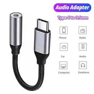 범용 Type-C 변환기 AUX 오디오 케이블 USB C-3.5mm 잭 코드 아이폰 호환호환 Xiaomi 화웨이 자동차 스피커