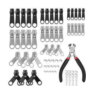 키밍 수선 지퍼 수리 세트 85pcs 도구 손잡이 옷수선 부자재 5425F