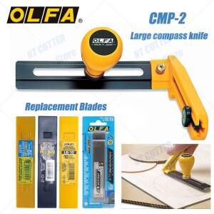 직경 7-30cm의   OLFA CMP-2 나침반 칼 18MM 대형 원형 커터 조정 가능 구멍 오프너 크리스탈 보드 종이 아