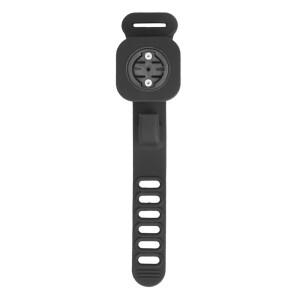 실리콘 자전거 컴퓨터 마운트 블랙 버클 설치형 스톱워치 홀더, Garmin/CATEYE/Bryton/Wahoo용 미끄럼 방지