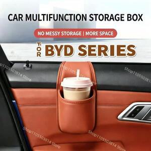 BYD 차량용 도어 수납 박스 2개 걸이식 정리 가방 컵 홀더 자동차 유리 틈새 파우치 인테리어 액세서리