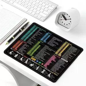 Excel Word Windows 단축키가 포함된 마우스 패드 휴대용 치트 시트 생산성 게임용 소형 Office