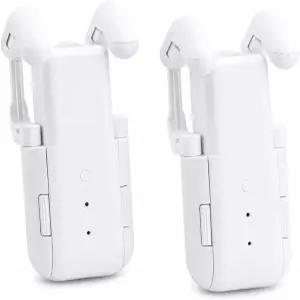 Takkicept 커튼 오프너 전자식 리모컨 듀얼 모드 2개 세트 로만/U/T 트랙 25dB 조용한 4000mAh 충전식