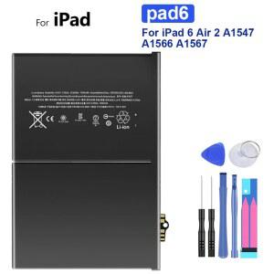 아이패드 호환 태블릿 배터리 충전식 배터리 구 7340Mah 6 에어 2 아이패드 호환 6 에어 2 A1547 A1566 A1567